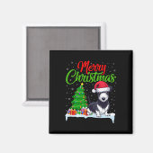 Rat Terrier Dog Weihnachtsbaum Lichter Funny Xmas Magnet (Vorderseite/Rückseite)
