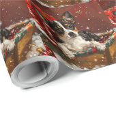Rat Terrier Dog Weihnachtsfest Geschenkpapier (Rolleneckpunkt)
