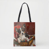 Rat Terrier Dog Weihnachtsfest Tasche (Vorderseite)