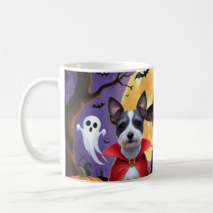 Rat Terrier Dogs Pumpkin Halloween Funny Kaffeetasse