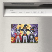 Rat Terrier Dogs Pumpkin Halloween Funny Magnet (In Situ (Geschirrspüler))