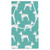 Rat Terrier Doppy Puppy Kleine Geschenktüte (Rückseite)