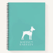 Rat Terrier Doppy Puppy Notizblock (Vorderseite)