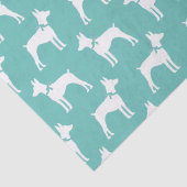 Rat Terrier Doppy Puppy Seidenpapier (Detail)