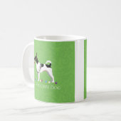 Rat Terrier Feliz Naughty Dog Weihnachten Kaffeetasse (Vorderseite Links)