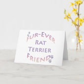 Rat Terrier Furever Friends Karte (Gelbe Blume)