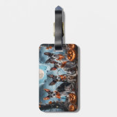 Rat Terrier Halloween Spooky Gepäckanhänger (Rückseite vertikal)