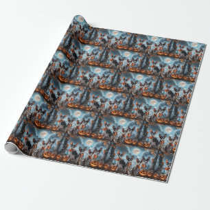 Rat Terrier Halloween Spooky Geschenkpapier