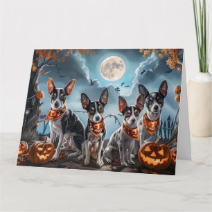 Rat Terrier Halloween Spooky Karte