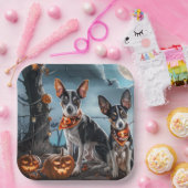 Rat Terrier Halloween Spooky Pappteller (Party)