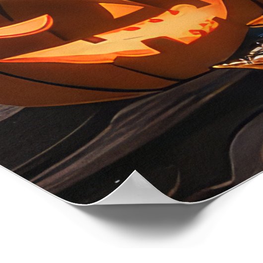 Rat Terrier Halloween Spooky Poster (Ecke)