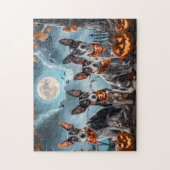 Rat Terrier Halloween Spooky Puzzle (Vertikal)