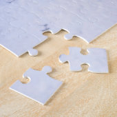 Rat Terrier Hund im Schnee sitzend im Weihnachtswa Puzzle (Seite)