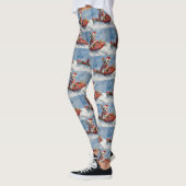 Rat Terrier Hund in Sledge Let it Snow Weihnachten Leggings (Links)