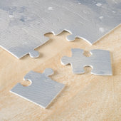 Rat Terrier Hund in Sledge Let it Snow Weihnachten Puzzle (Seite)