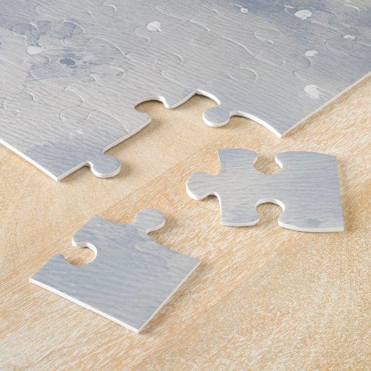 Rat Terrier Hund in Sledge Let it Snow Weihnachten Puzzle (Seite)