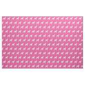 Rat Terrier Hund Silhouette Pet Pink Stoff (Fat Quarter (45,7 x 55,9 cm))