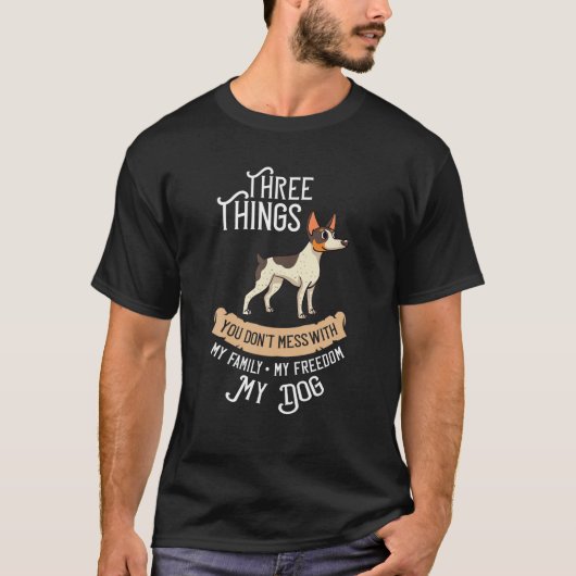 Rat Terrier Hund Welpen Eigentümer Lover T-Shirt (Vorderseite)