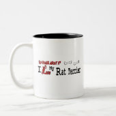 Rat Terrier (I Liebe) Tasse (Links)