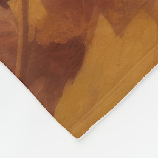 Rat Terrier im Herbst Leaves Fall Inspiriert Fleecedecke (Ecke)