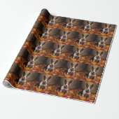 Rat Terrier im Herbst Leaves Fall Inspiriert Geschenkpapier (Ungerollt)