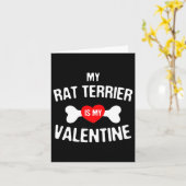 Rat Terrier Is My Valentine Rat Terrier Dog Karte (Gelbe Blume)