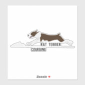 Rat Terrier Köder Aufkleber (Blatt)