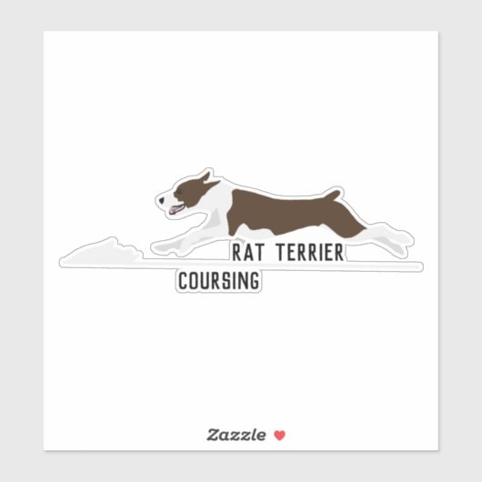 Rat Terrier Köder Aufkleber (Blatt)