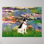 Rat Terrier - Lilies 2 Poster (Vorne)