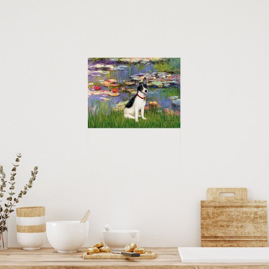 Rat Terrier - Lilies 2 Poster (Küche)