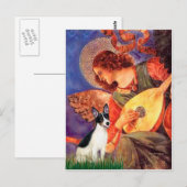 Rat Terrier - Mandolin Engel Postkarte (Vorne/Hinten)