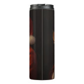 Rat Terrier mit Weihnachtsmann Weihnachten Thermosbecher (Rückseite)