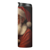 Rat Terrier mit Weihnachtsmann Weihnachten Thermosbecher (Nach rechts gedreht)