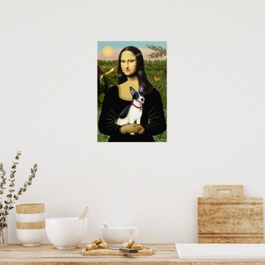 Rat Terrier - Mona Lisa Poster (Küche)