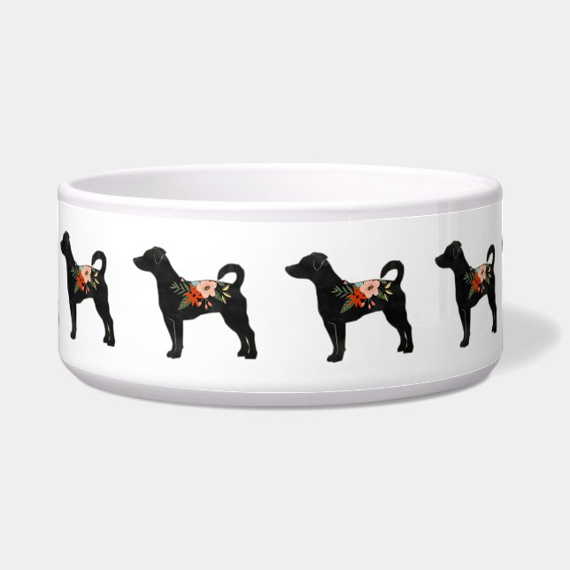 Rat Terrier NN Dog Boho Silhouette Napf (Vorderseite)