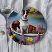 Rat Terrier on a Paddle: Ein Landschaftliches Aben Button (Beispiel)