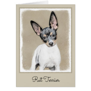 Rat Terrier Painting - Niedliche Original Dog Art