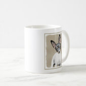Rat Terrier Painting - Niedliche Original Dog Art Kaffeetasse (VorderseiteRechts)