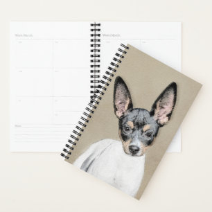 Rat Terrier Painting - Niedliche Original Dog Art Planer