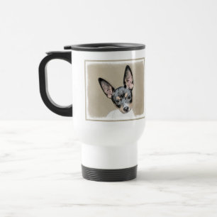 Rat Terrier Painting - Niedliche Original Dog Art Reisebecher