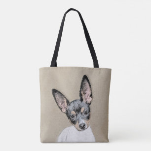 Rat Terrier Painting - Niedliche Original Dog Art Tasche