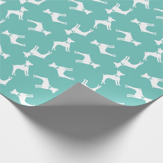 Rat Terrier Puppy Dog Geschenkpapier (Ecke)
