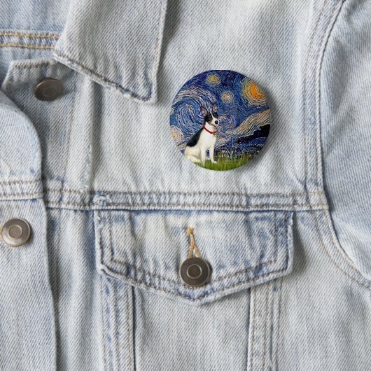 Rat Terrier - Starry Night Button (Beispiel)