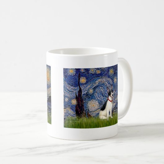 Rat Terrier - Starry Night Kaffeetasse (VorderseiteRechts)