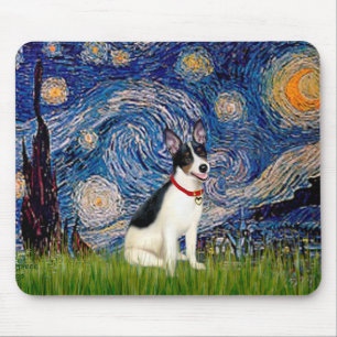 Rat Terrier - Starry Night Mousepad