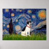 Rat Terrier - Starry Night Poster (Vorne)