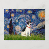 Rat Terrier - Starry Night Postkarte (Vorderseite)