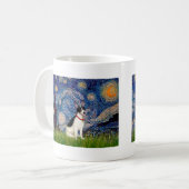 Rat Terrier - Sternennacht Kaffeetasse (Vorderseite Links)