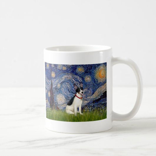 Rat Terrier - Sternennacht Kaffeetasse (Rechts)