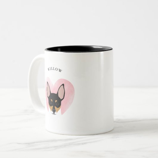 Rat Terrier Tasse (Vorderseite Links)